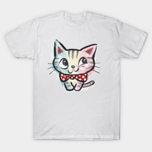 American Shorthair with ribbon T-Shirt